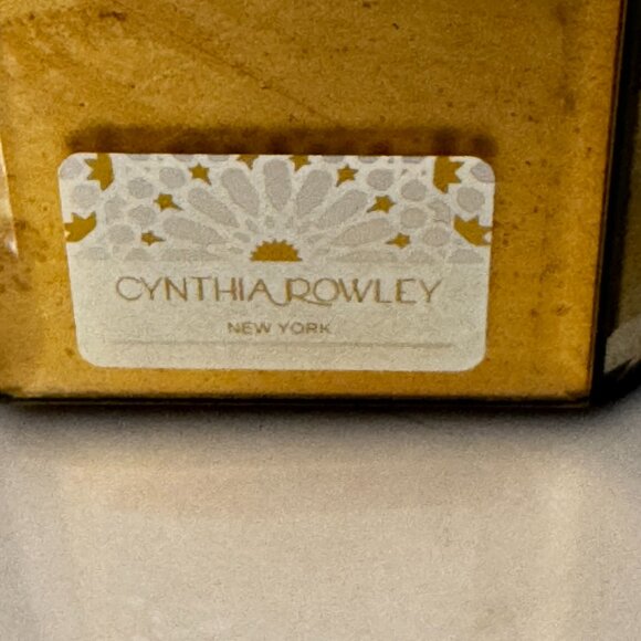 Cynthia Rowley New York Mirrored Beveled Glass Jewelry Trinket Box Golden Octago - Picture 2 of 16